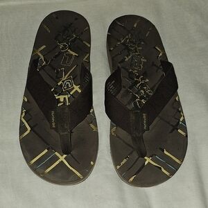 Hurley Worn Used Flip Flops Sz 8